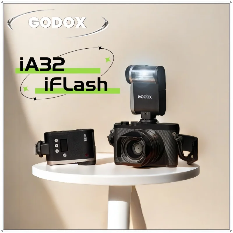 

Godox iA32 Professional Camera Flash – Adjustable 8-Level Power, 2.5s Recycle, 490 Flashes, High-Speed & Compact Design