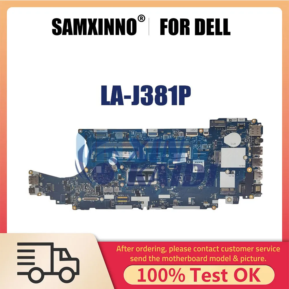 

LA-J381P Notebook Mainboard For DELL Latitude 5510 Laptop Motherboard CN-0HT7GC 0J67M8 0JD0KX With I3 I5 I7 10th CPU Gen