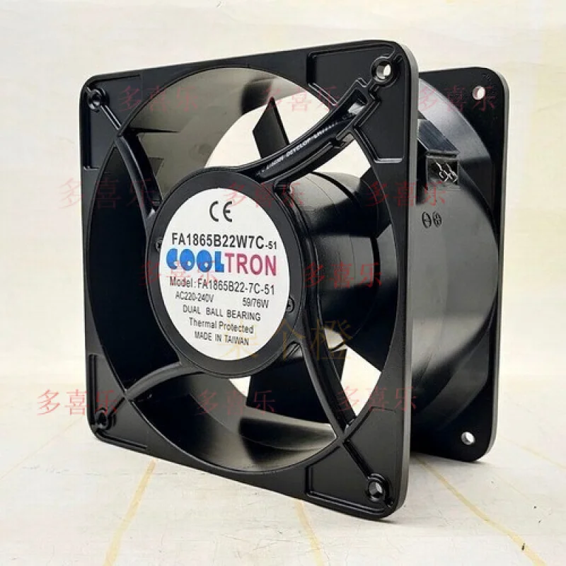 

ZMZM 1 шт. COOLTRON вентилятор FA1865B22W7C-51 AC 220 В 59/76 Вт 18065 18 см охлаждающий вентилятор # А6-3