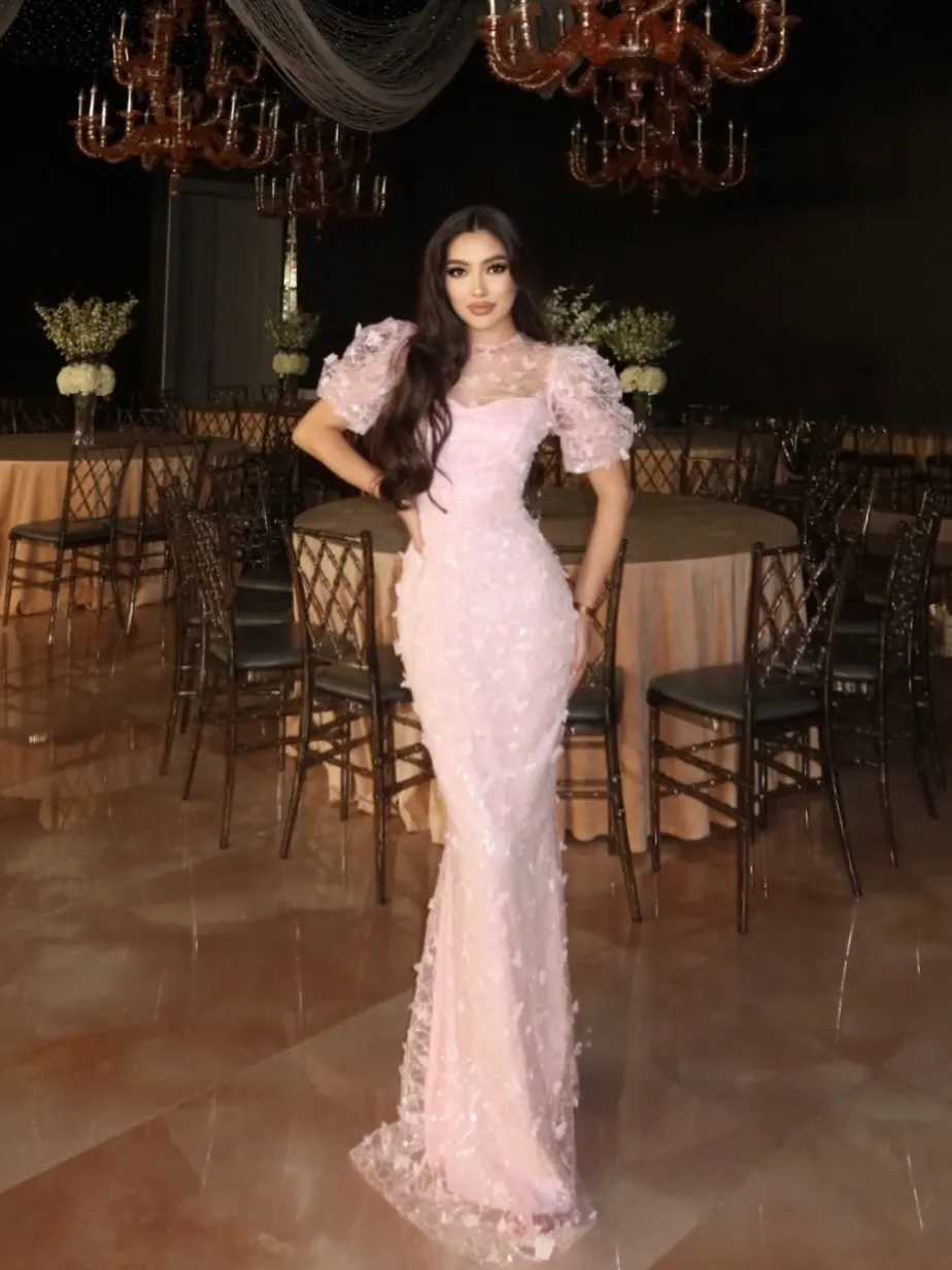 Customized Exquisite Fashion Beading Sequined Mermaid Square Neck Long Dresses Evening Dresses Modern Style Sizes Available Sexy