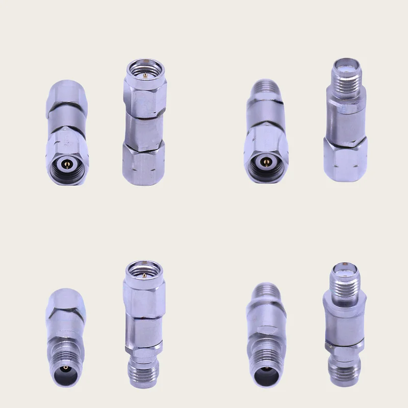 

2.4MM to SMA Male Plug&Female Jack Millimeter Wave Stainless Steel 18G High Frequency Test Adapter ﻿