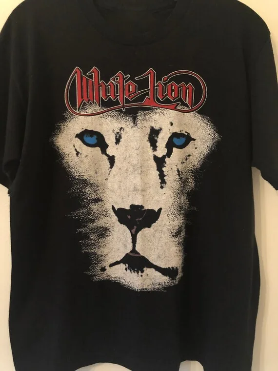 

Rare 1988 White Lion Band For Fan Full Size T Shirt S4463