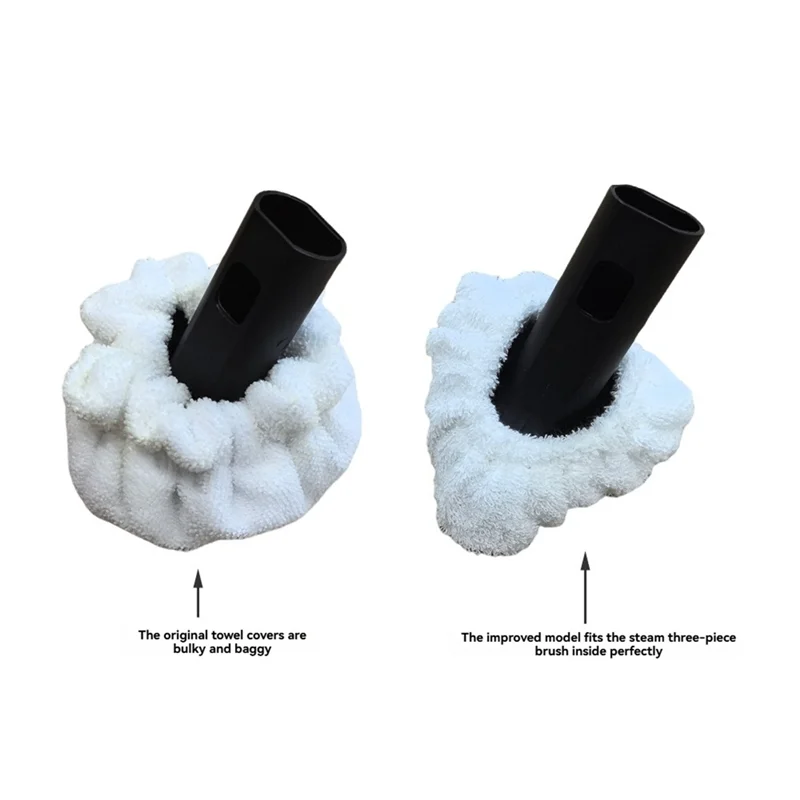 Steam Cleaner Replacement Parts For Dupray- Steam Bonnet, Triangle Brush, Mop Pads