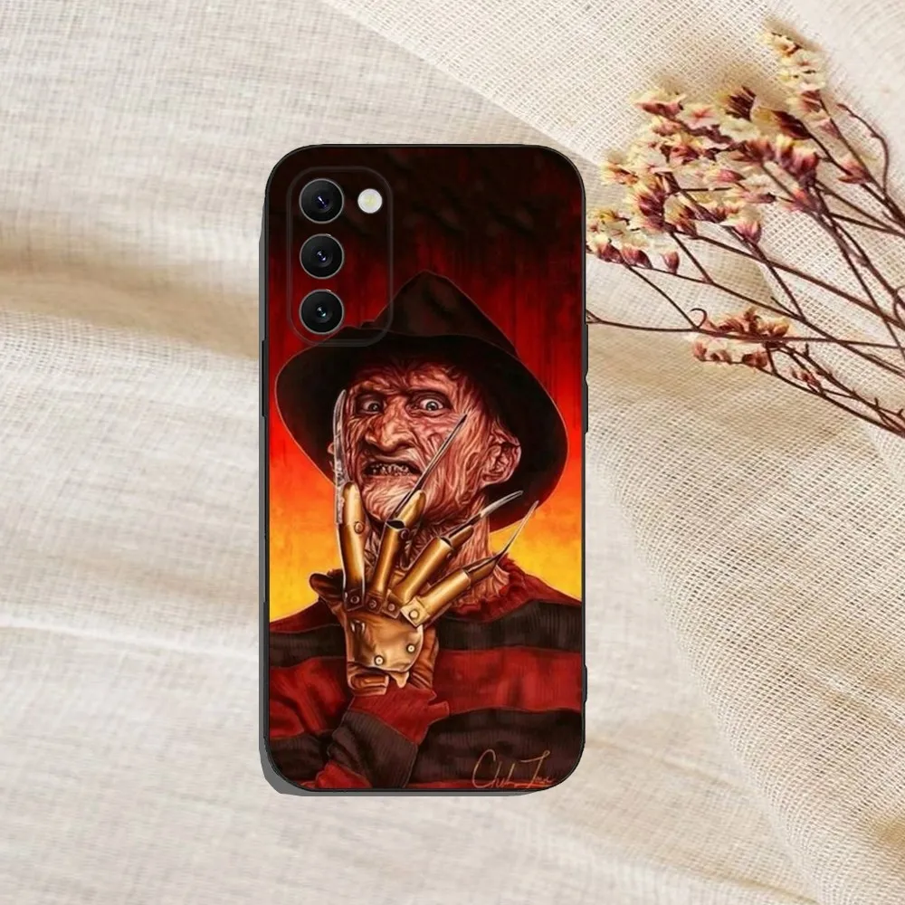 F-Freddy Krueger Horror Phone Case For Samsung Galaxy A13,A21s,A22,A31,A32,A52,A53,A71,A80,A91 Soft Black Cover