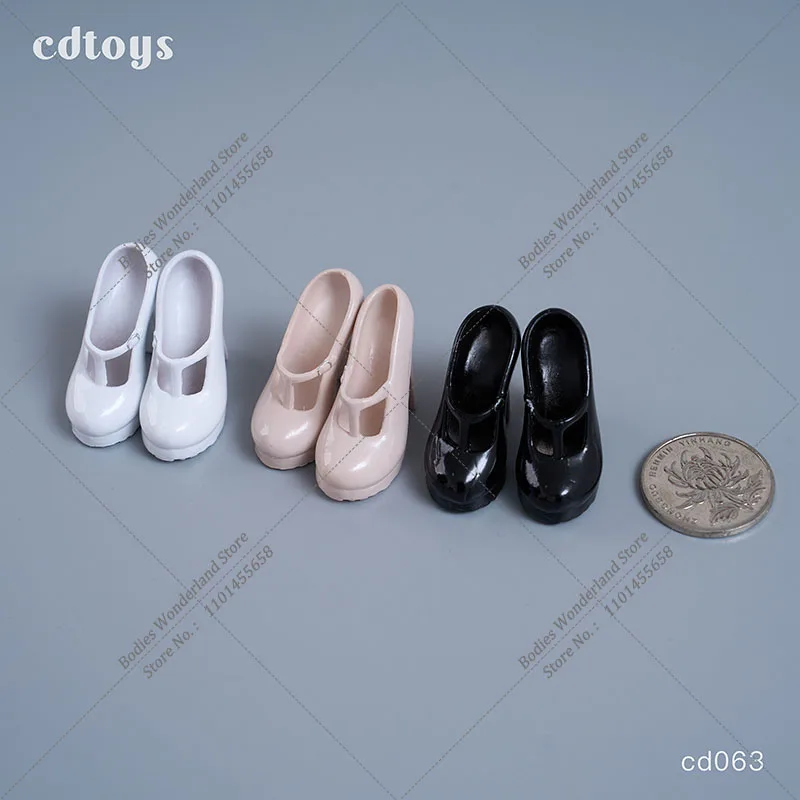 

CDTOYS CD063 1/6 Scale Women's Students Shoes JK Maid High Heels Leather Shoes Model Fit 12'' Female Action Figure Body Doll