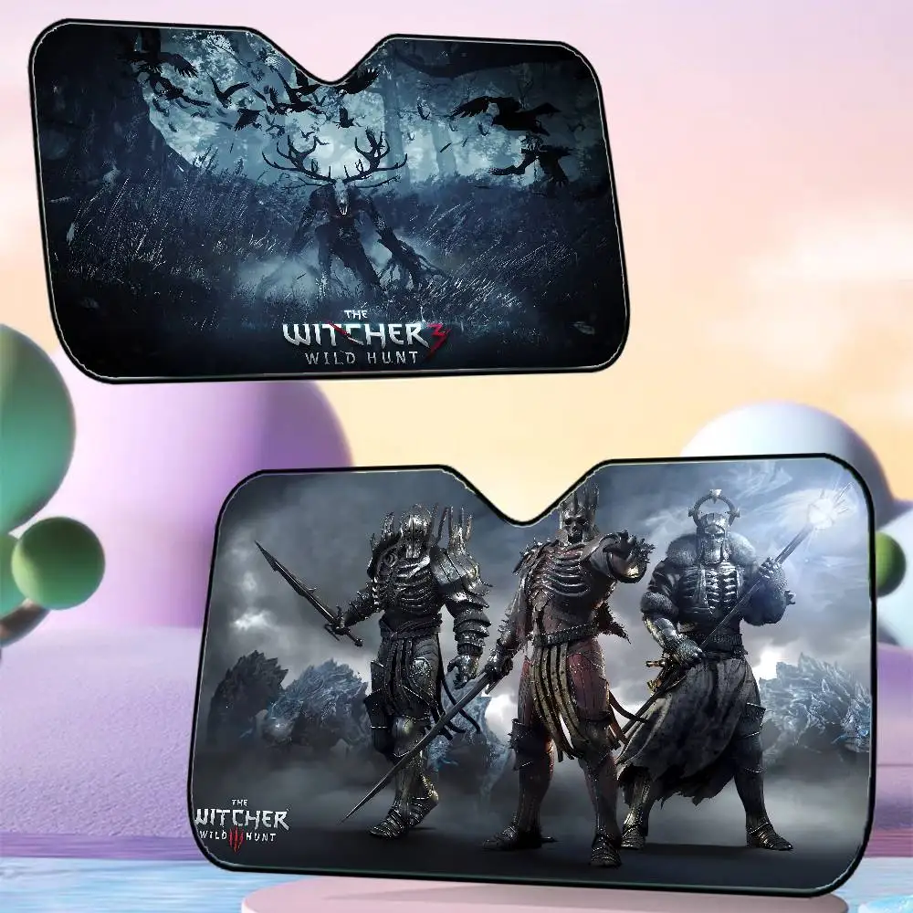 

Автомобильный солнцезащитный козырек Game T-The Witcher, автомобильный солнцезащитный козырек, солнцезащитный козырек для окна, солнцезащитный козырек, передний капюшон, внутренняя передняя перегородка, солнцезащитный козырек