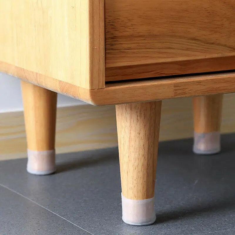Universal Silicone Chair Leg Caps Pads Furniture Table Protector Cover Anti-slip Floor Protect Mute Round Square Chairs Leg