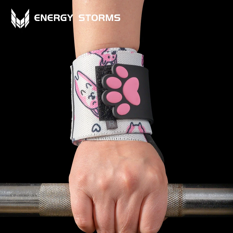 Energy Storm Animation Pattern Fitness Bracer Anti-Sprain Sports Wrist Bracer Strength Training Pressurized Power Band