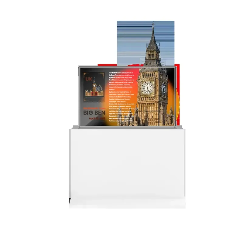 Transparent OLED Screen with Digital Display 55 Inch Premium Auto-Lift OLED Display Ultra-Narrow Bezel Dual-Column Stand