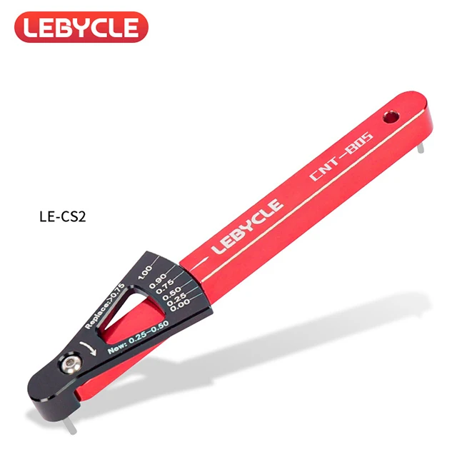 LEBYCLE 6-Farben Fahrradkette Verschleißanzeige Werkzeug Kettenglieder Checker MTB Rennrad Aluminiumlegierung Reparatur Präzise Werkzeuge