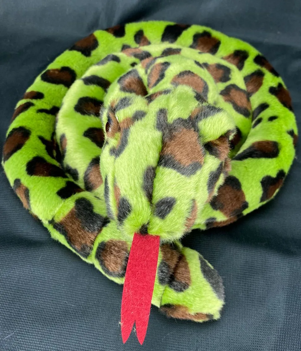 Jouet serpent de simulation en peluche de haute qualité, poupée serpent vert doux, cadeau d'environ 130cmt e2987