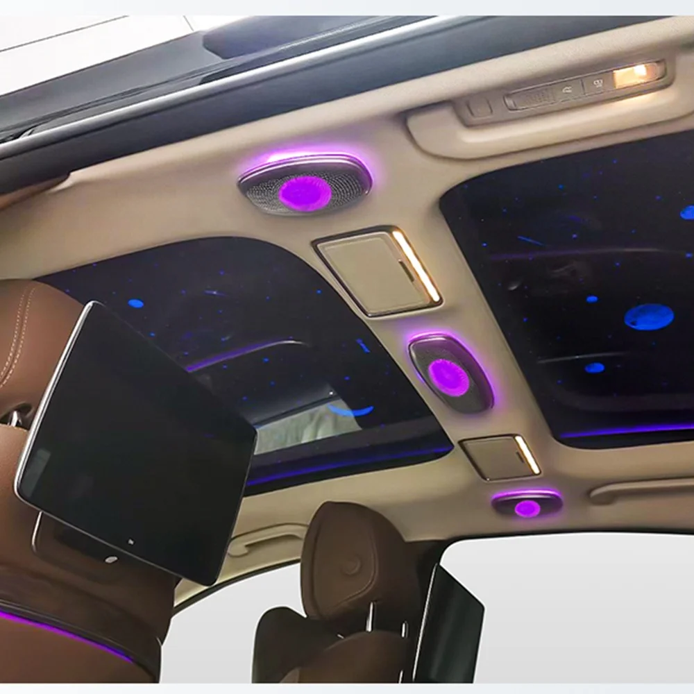 مكبرات صوت سقف السيارة مع 64 لونًا LED وإضاءة محيطة للفئة E W213