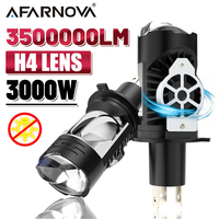 Projector H4/9003/HB2 LED Lens Car Headlight Bulbs Canbus 3500000LM 3000W Turbo Lamps H4 High/Low Beam Car Fog lamp Bulb 12V 24V
