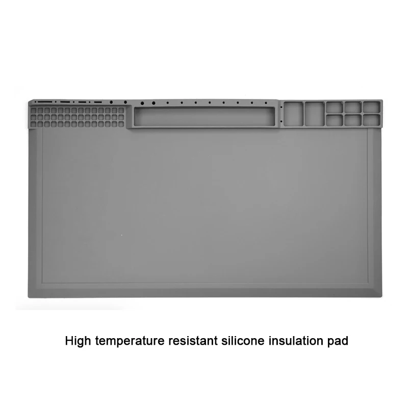 

TE-612 380*210mm Mobile Phone Repair Silicone Pad Desk Platform Mat for Welding Station Iron Phone PC Repair Heat Insulation Pad