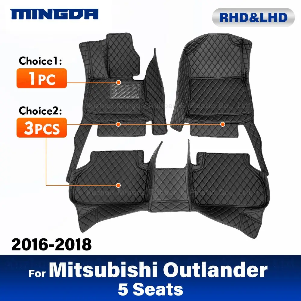 

Автомобильные коврики для Mitsubishi Outlander, 5 сидений, 2016, 2017, 2018