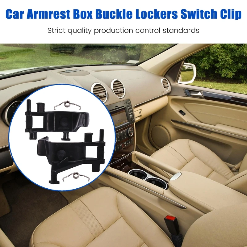 Car Armrest Box Buckle Lockers Switch Clip 1666800919 For Mercedes Benz ML GL W166 2012-2015 W292 RHD