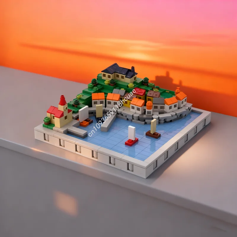 

546 шт. MOC Paysage C Tier Модель Строительные блоки Архитектура Сборка DIY Идея Рождественский подарок Образовательный кирпич Детские игрушки День рождения