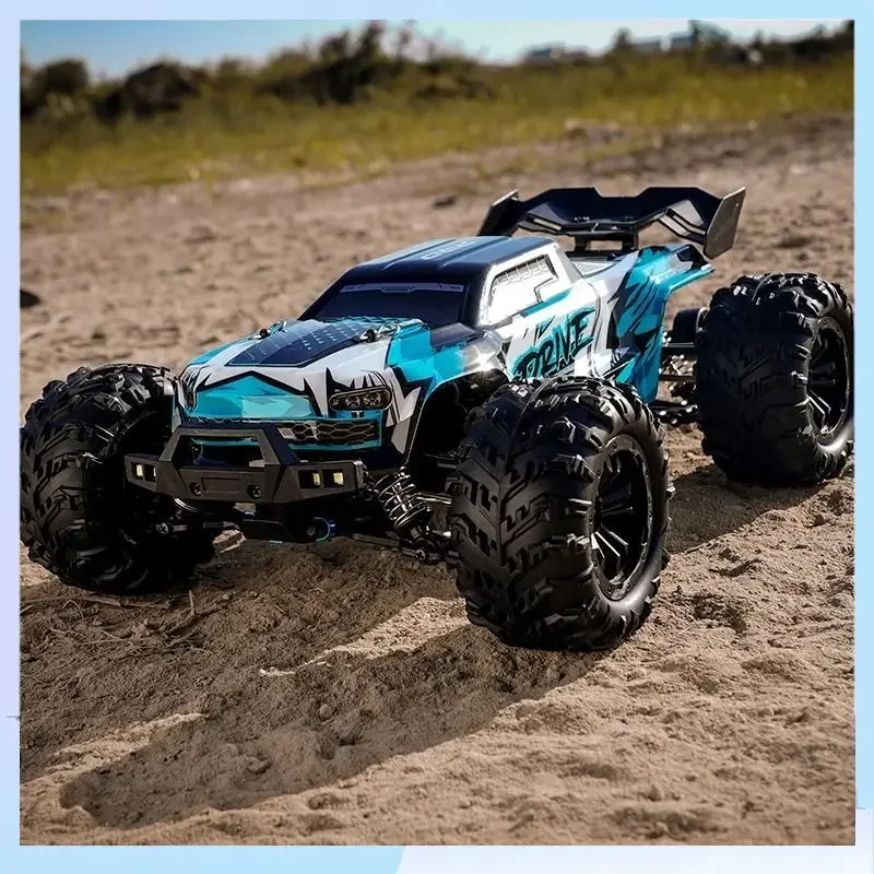 RC Cars 2.4G 390 Moter High Speed Racing with LED 4WD Drift Remote Control Off-Road 4x4 Truck Toys for Adults and Kids