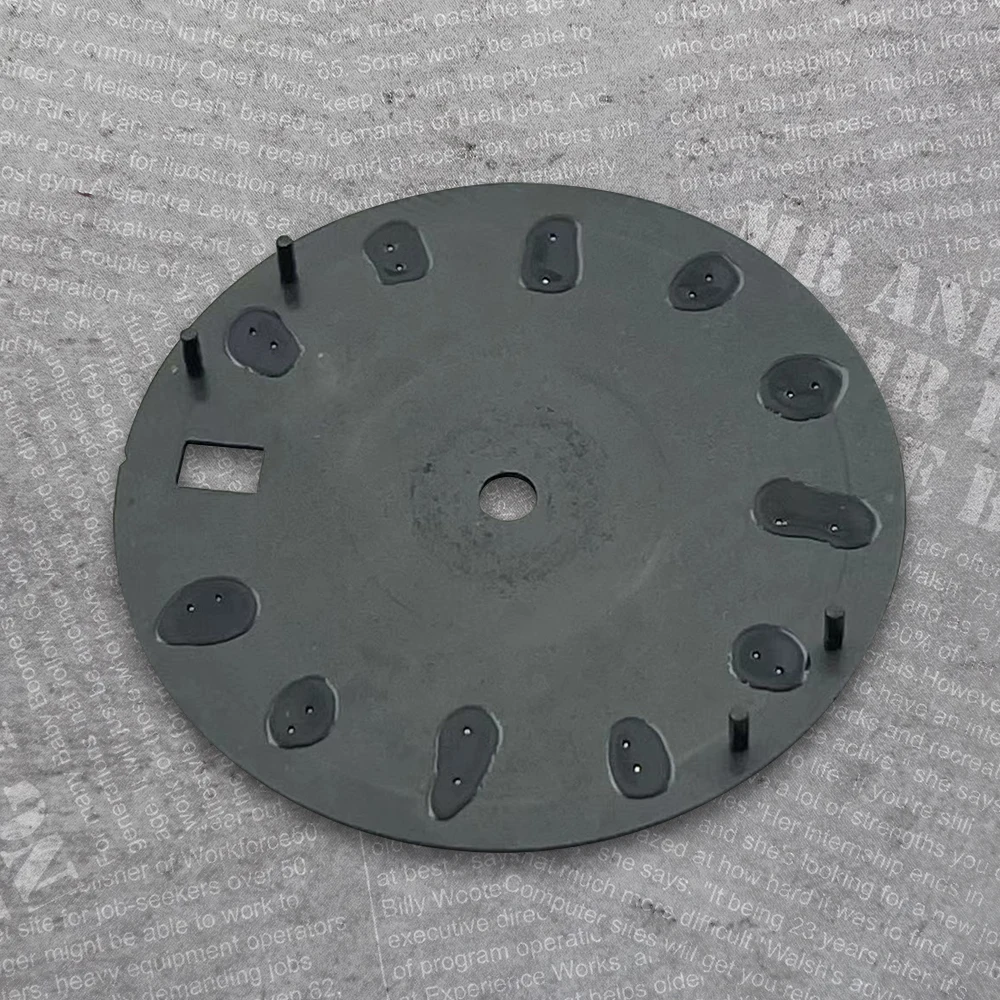 Циферблат для дайвинга с логотипом S, 28,5 мм, подходит для NH35, японский механизм, зеленый светящийся Sunburst, высококачественные аксессуары для модификации часов