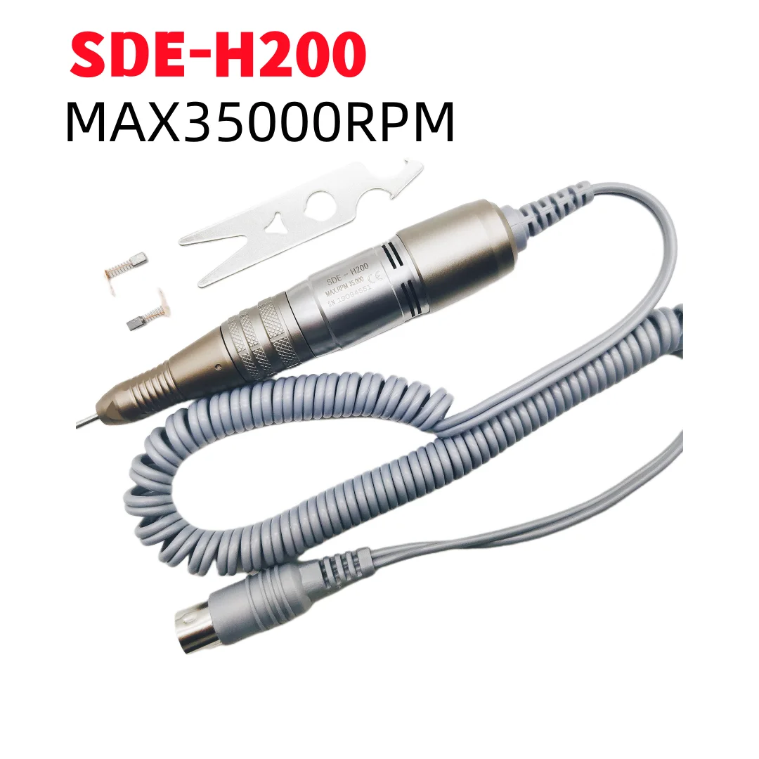 35K SED-H200 Micromotor مقبض يستخدم ل قوي 210 90 204 ماراثون صندوق التحكم الكهربائية مانيكير الحفر ملف الأظافر تلميع