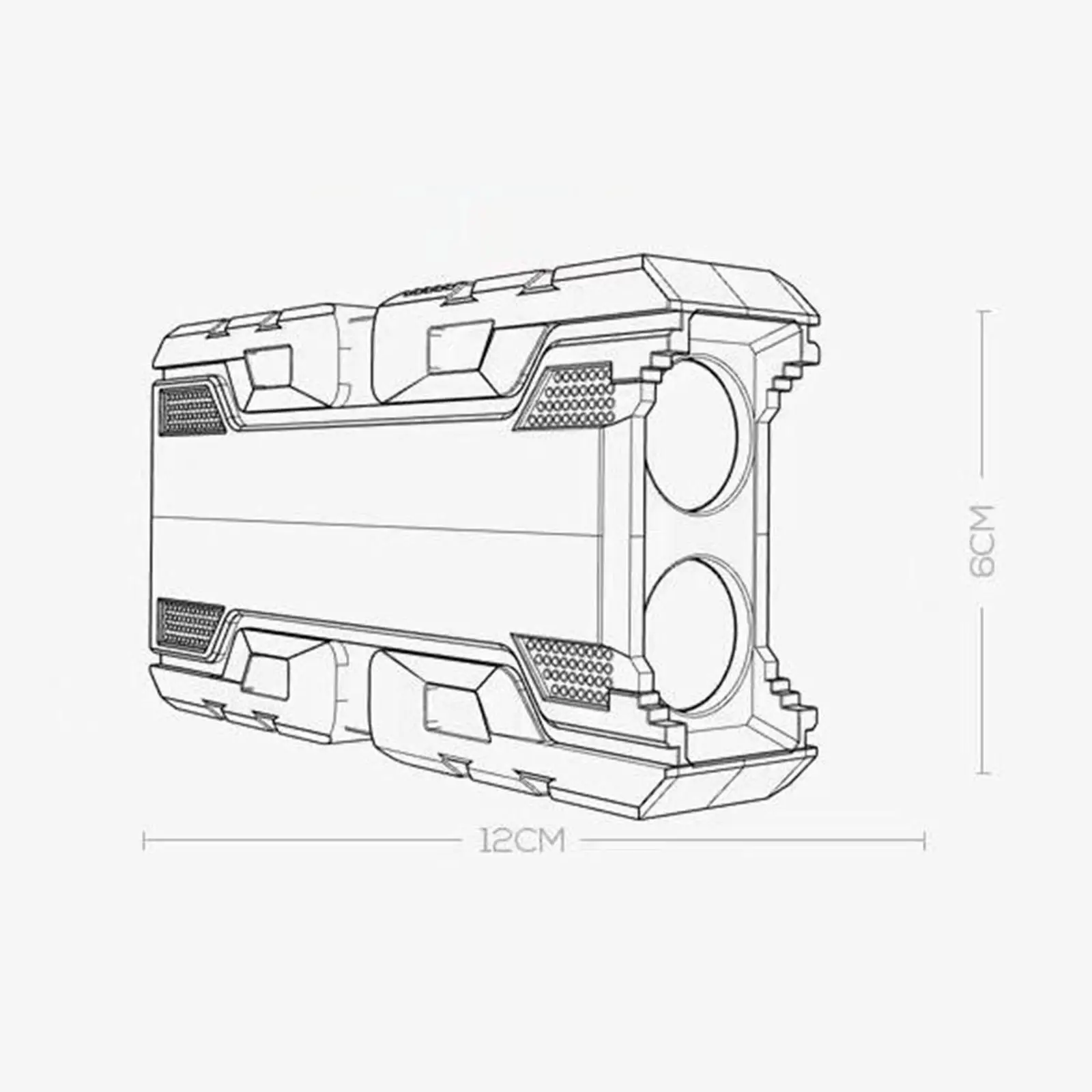 Handheld Torch Light USB Portable Flashlight Rechargeable for Cycling Hiking