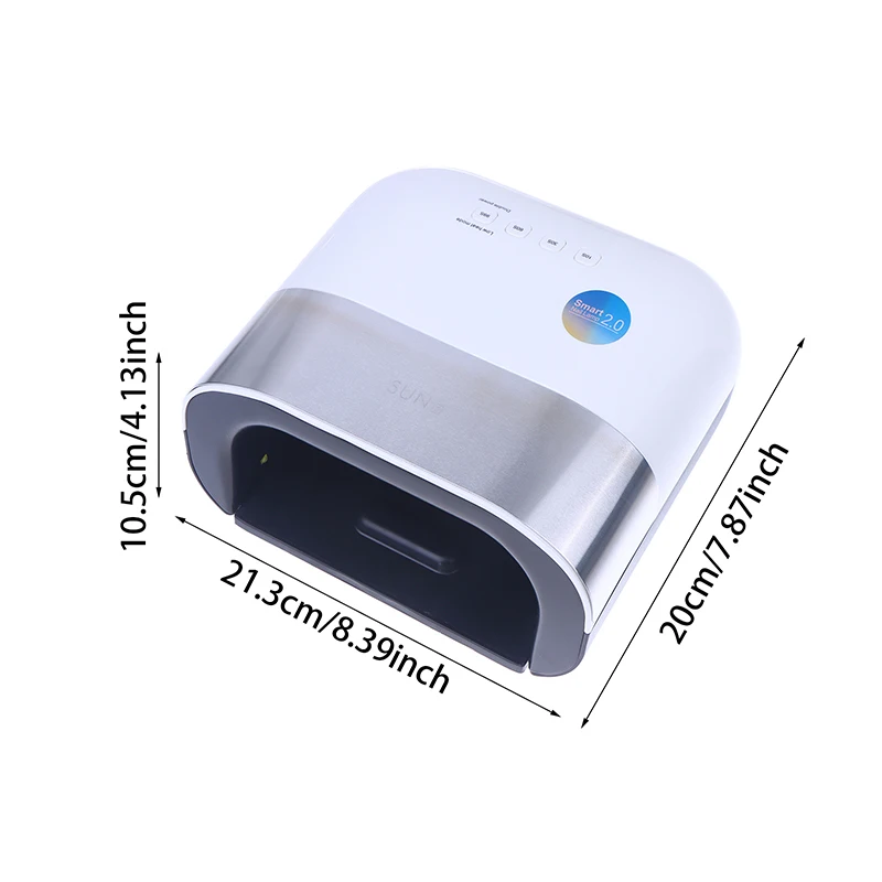 Nageldroger Smart 2.0 48W UV LED-lamp Nagel met slimme timer Geheugen Onzichtbare digitale timer Display Nageldroogmachine