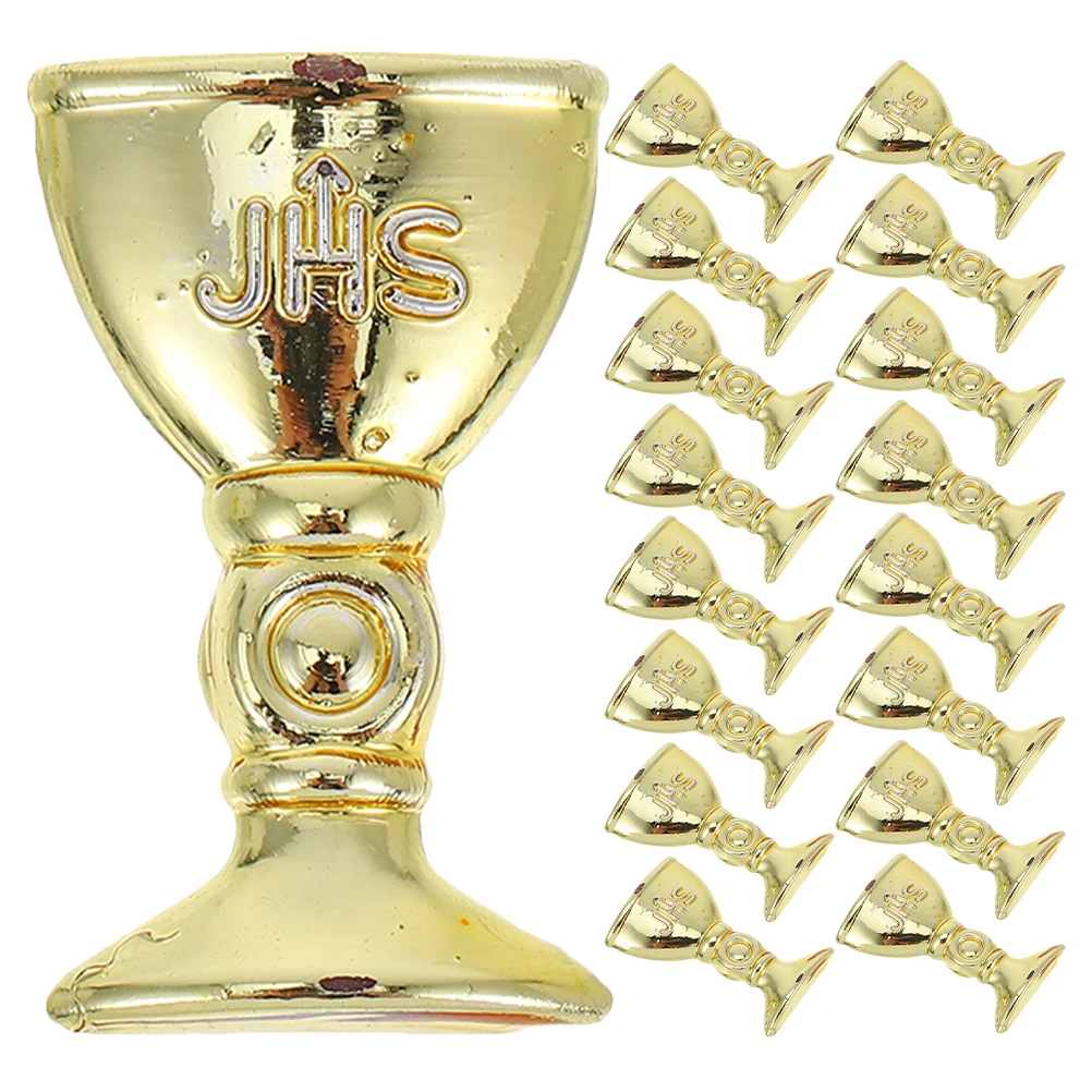 

Plastic Holy Grail Mini Retro Silver Goblet Wedding Elegant Design Versatile Usage Sturdy Compact Size Plastic