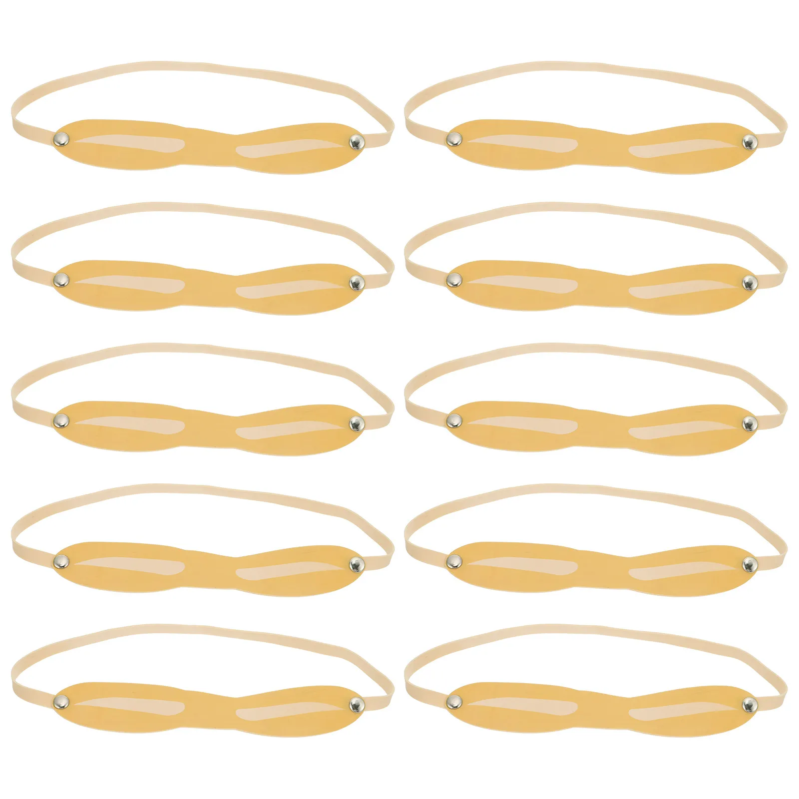

10Pcs Head-Worn Eyebrow Practice Skin High Simulation Lightweight Eyebrow Drawing Training Tool for Beginners Salon Artists