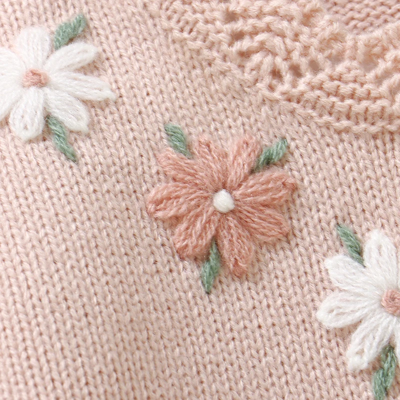 Pink Baby Girl Floral Sweaters - đánh giá và giá Knit Cardigan Infant