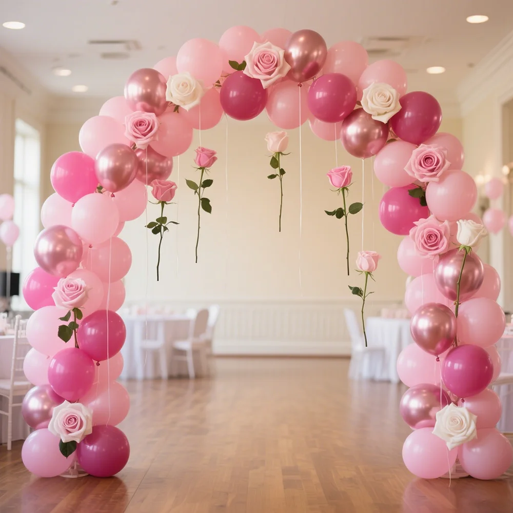 

50pcs Metallic Rose Gold Hot Pink Balloons Wedding Decor Birthday Party Decor Anniversary Decor Graduation Decor Holiday Decor