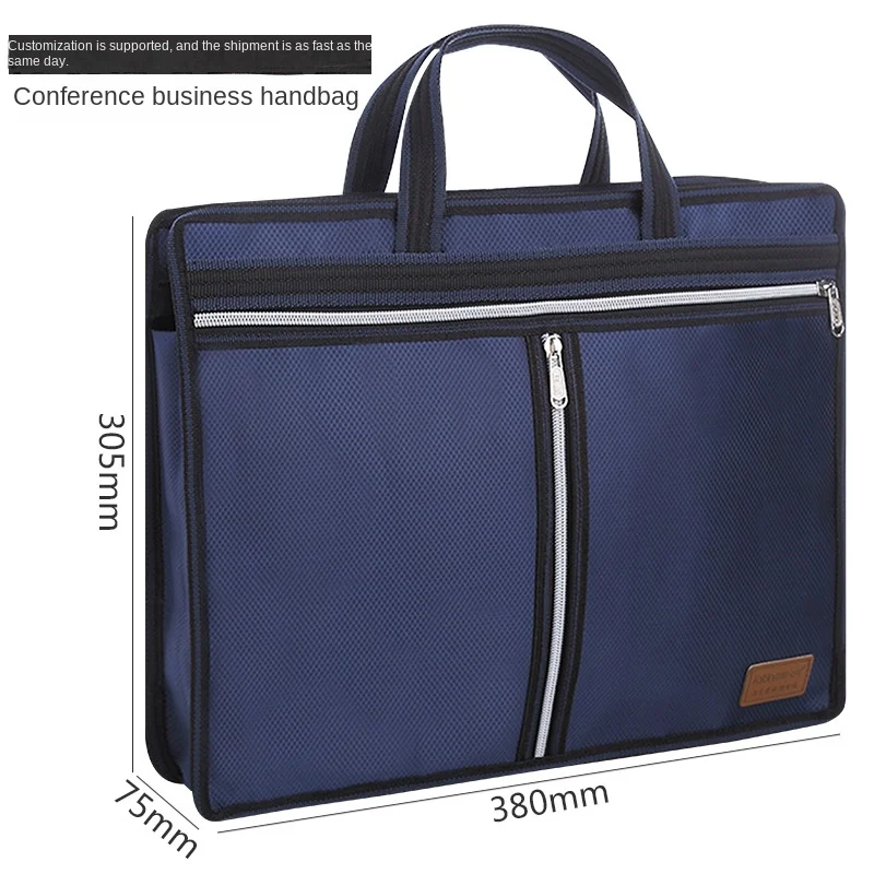 A4 Portable Document Bag Canvas Zipper Bag