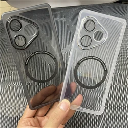 Magnetic Case For Realme GT 6 T GT Neo 6 SE Silicone Clear For MagSafe Cover For Realme GT6 Neo 6 6SE 5G Camera Protect Shell