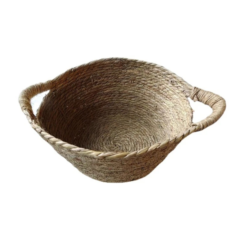 

Newborn Photography Props Straw Basket Auxiliary Props Baby Art Photo Basket Photo Studio Photography Auxiliary Basket