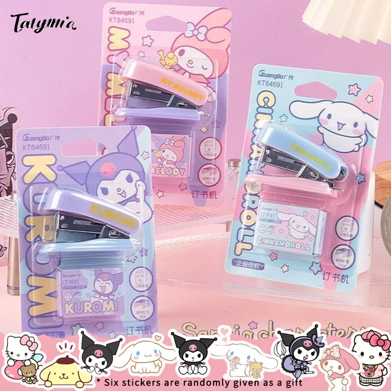 

Sanrios Mini Stapler Cute High Value Kuromi Stapler School Supplies Compact Convenient To Carry