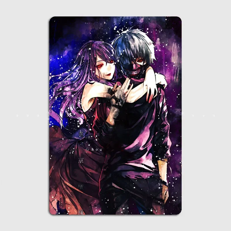 Tokyo Ghoul Knight Artistic Panel Decoration with Characters and Scenery for Vintage Home and Bar Wall Decor