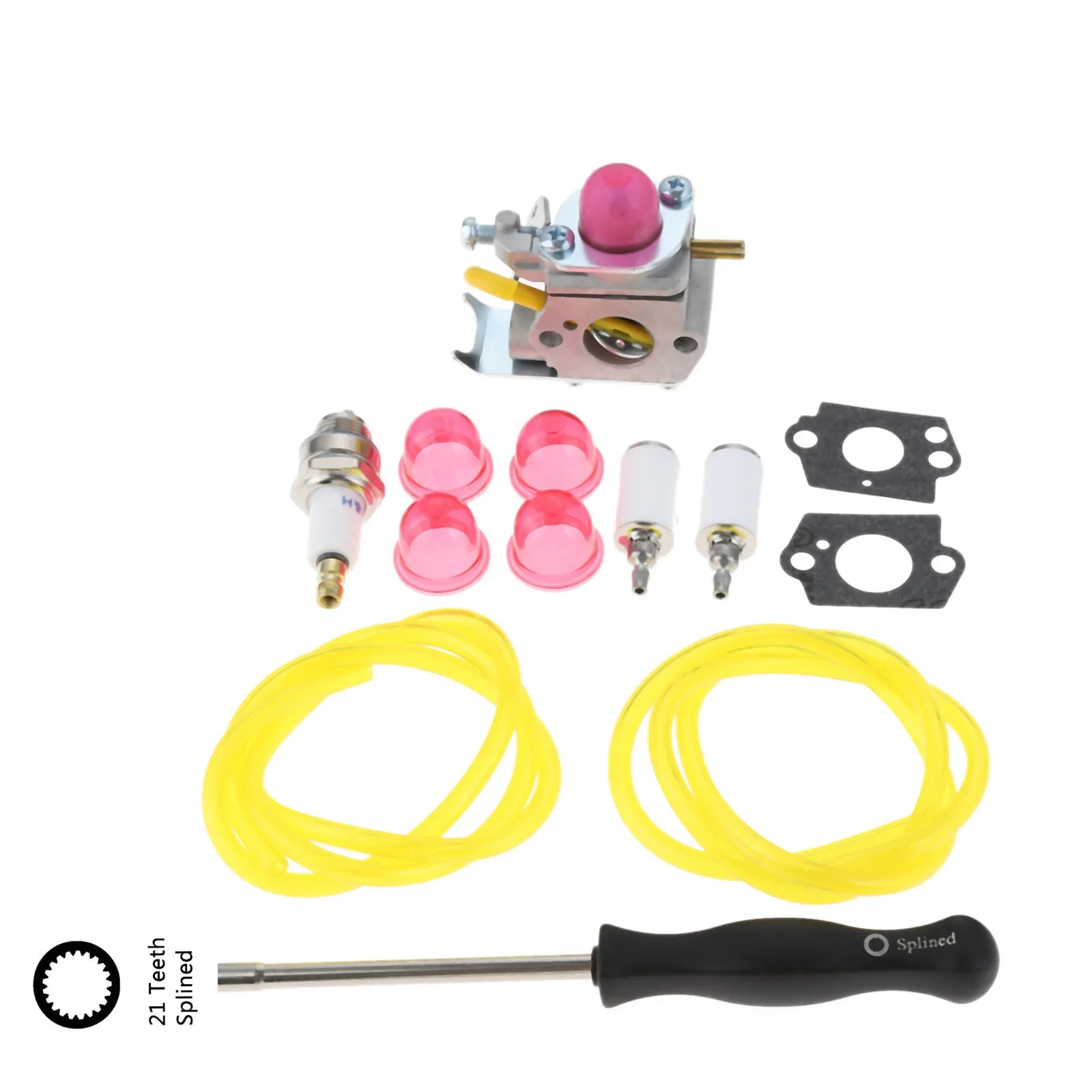 

1Set C1U-W24 545081808 Carburetor and Fuel Filter Tune Up Kit for Poulan Featherlite SST25 Weed Eater String Trimmer Brushcutter