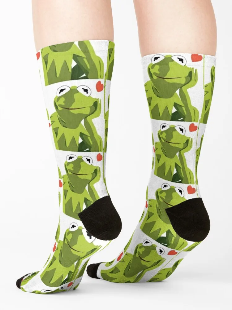 Носки Kermit, забавный подарок для спортзала, рождественский подарок, зимние подарки, мужские носки, женские
