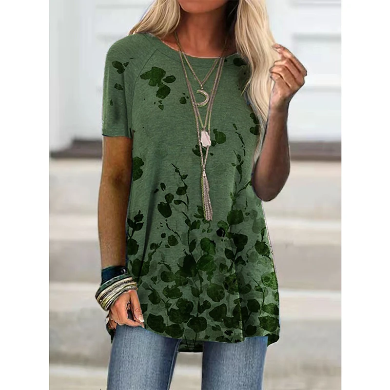 Fashion Floral Flower T-shirt 3D Print Women Oversized Streetwear T Shirts Short Sleeve Tunic Tops Harajuku Tees Female Clothing