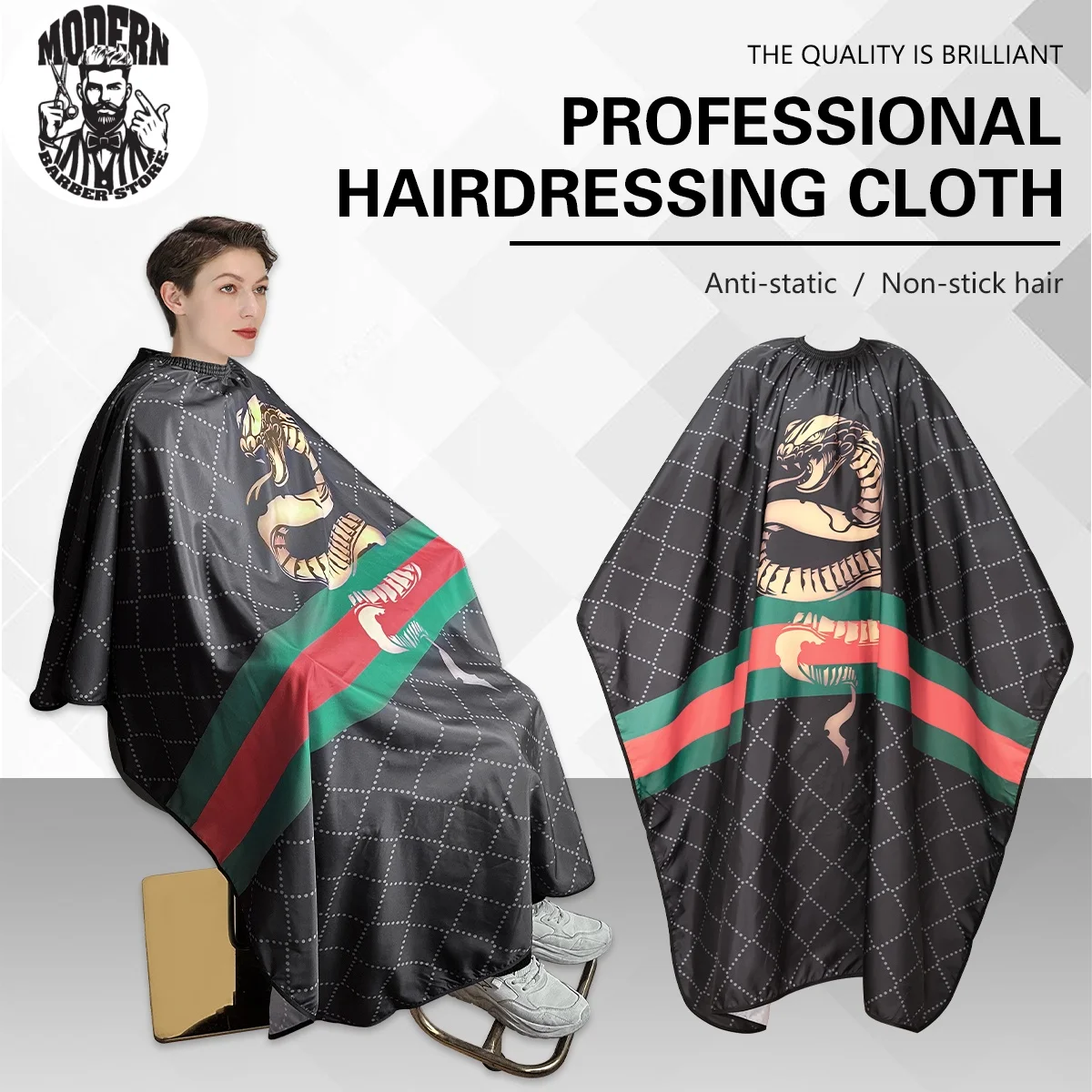 

Salon Waterproof Barber Hairdressing Cape Hair Cutting Apron Gown Haircut Cloth Anti-static Apron Styling Haircut Accessories