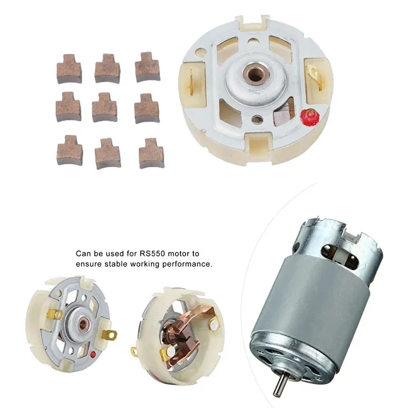 RS550 DC Motor Carbon Brush Holder End Cap Cover Repair Parts Replace 550 Motor Brush Holder For Electric Screwdriver Drill