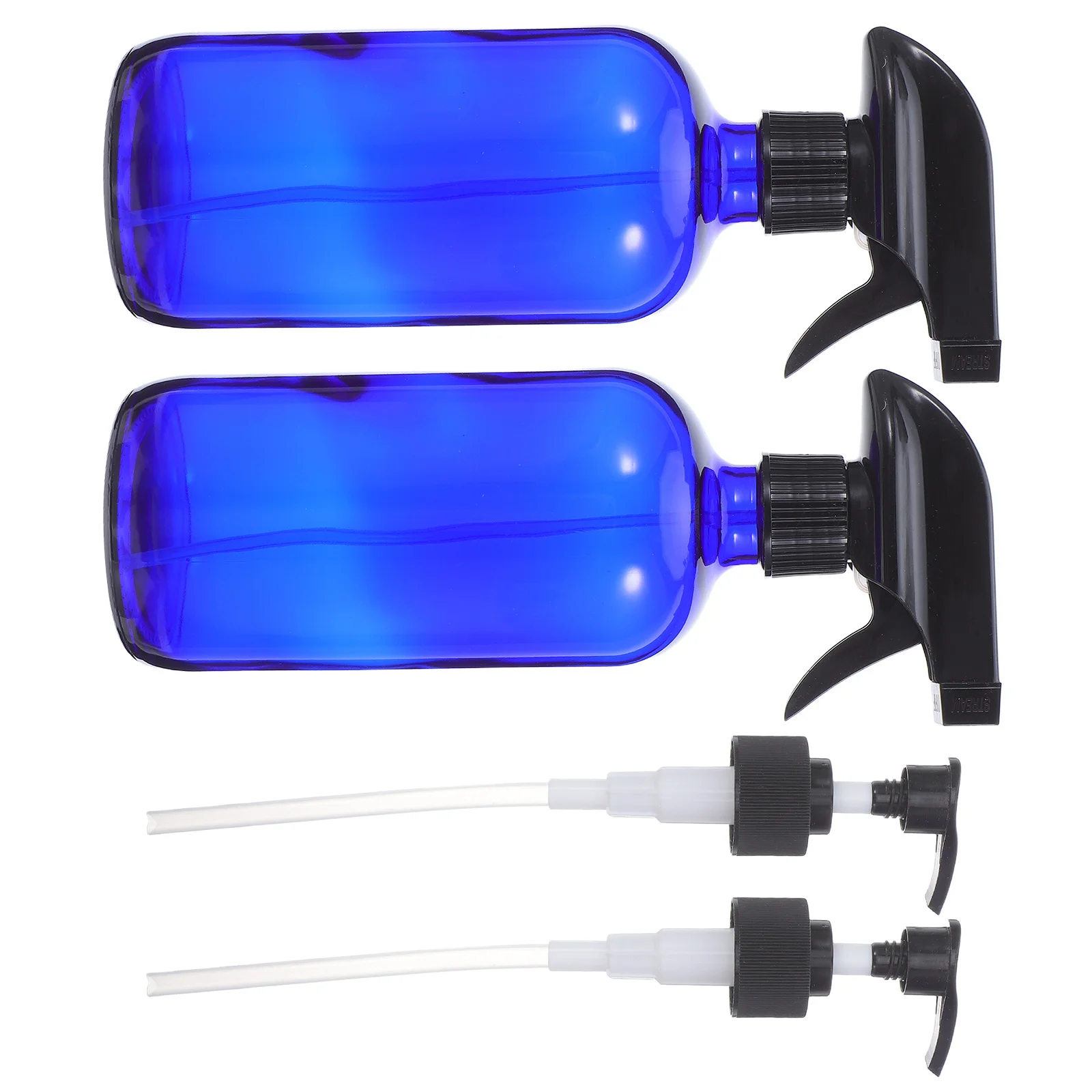 مجموعة واحدة من زجاجات الرش الزجاجية القابلة لإعادة الاستخدام وقابلة لإعادة الملء، حاوية مستحضرات التجميل الزرقاء للسفر المحمولة، زجاجة التعبئة والتغليف الفرعية، بخاخ الرذاذ #1