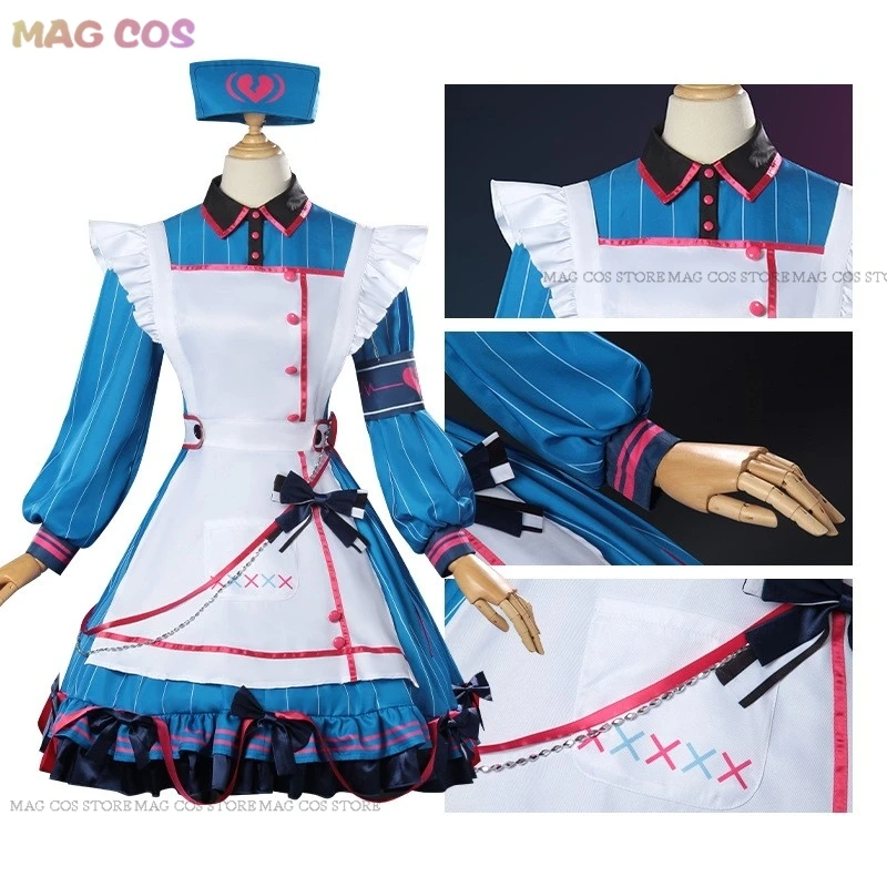 Progetto Sekai Colorato Palcoscenico Feat A Gatto Guancia Fantasma Asahina Mafuyu Cosplay Miad Parrucca Vestito Donne Abiti Costumi Cosplay