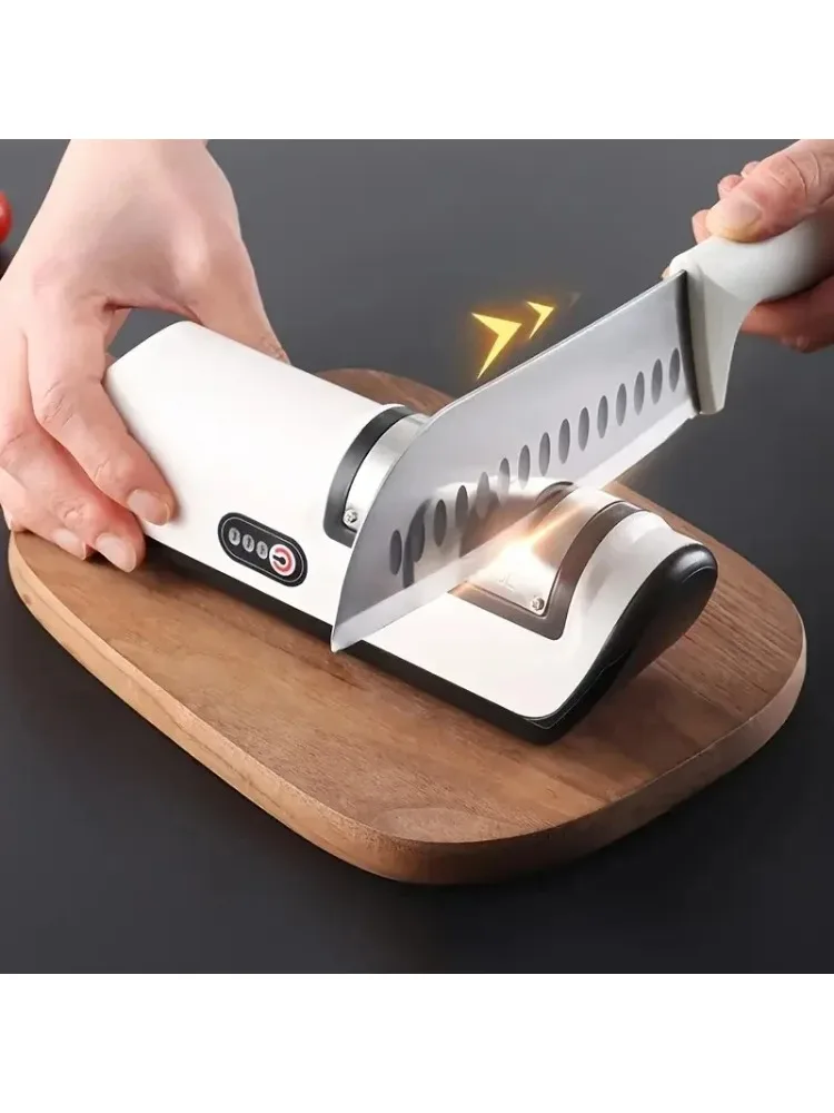 1 st Elektrische Messenslijper Multifunctionele Automatische Professionele 4 Versnellingen Keuken Elektrische Messenslijper Keuken Accessoires - afbeelding 2
