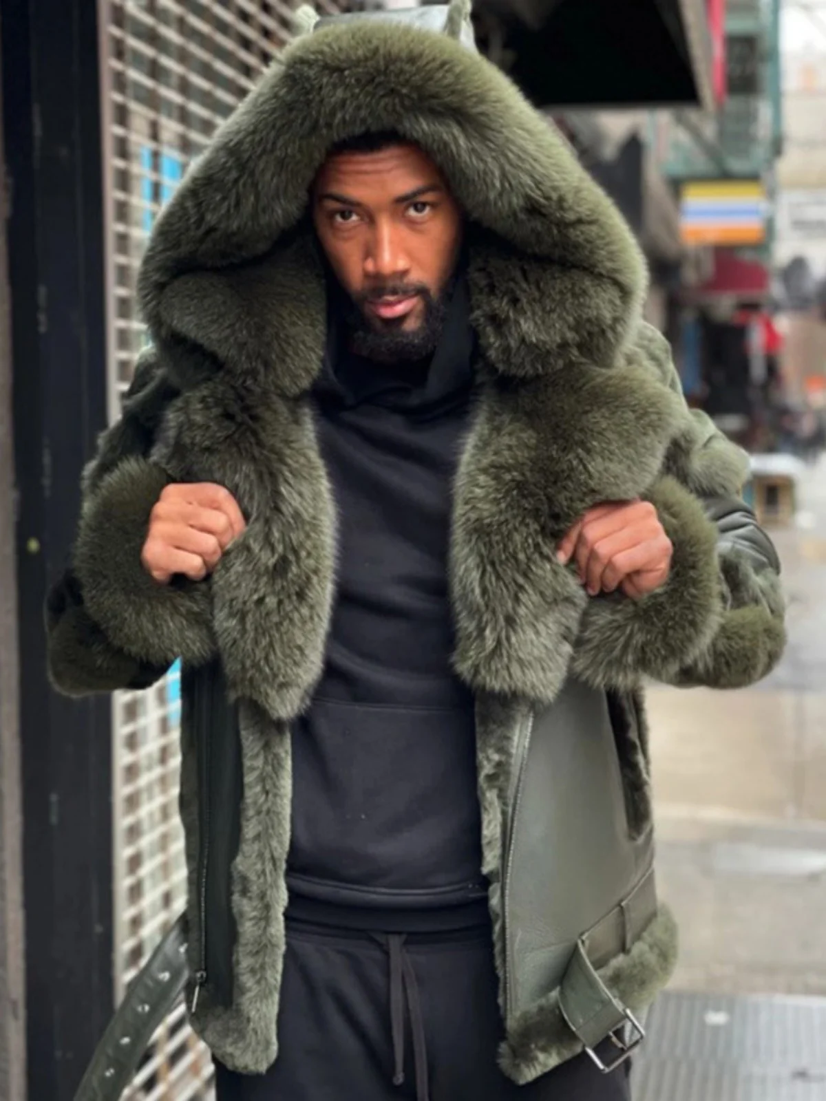 

Мужское длинное зимнее пальто Crosscentury с мехом, утепленное, на молнии, повседневная верхняя одежда, модель M, для использования на улице