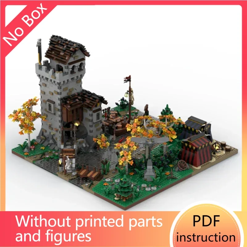 

Средневековый водный замок, кирпичи, средневековые блоки водяного замка, модульная док-станция, торговая арескутская док-станция, рыночные блоки, модульный подарок mocChri