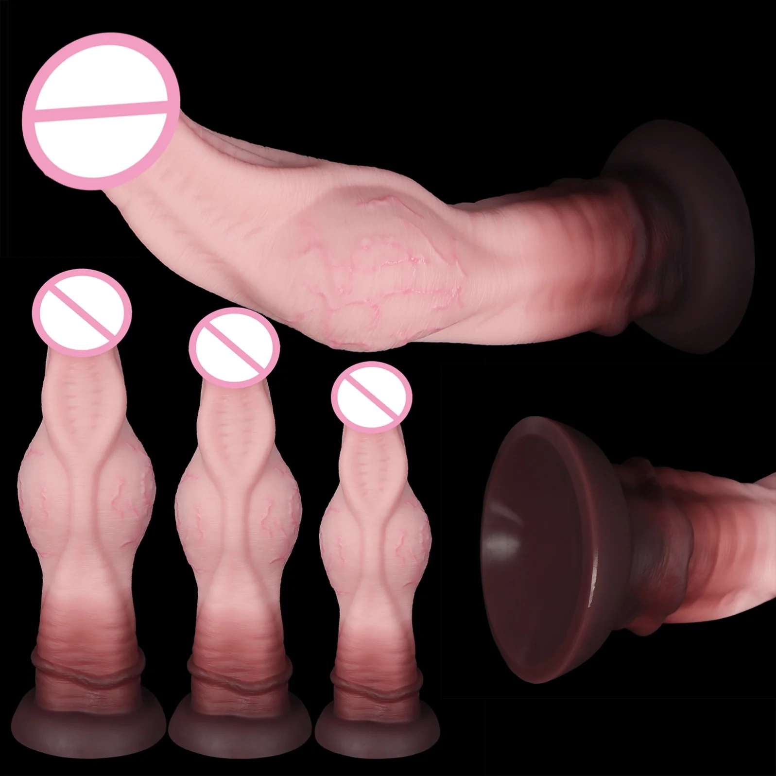 3 Sizes Horse Dildo Anal Dick 18+ Huge Dildo Realistic Big Penis Sex Toys Women/Men/Gay Pussy Massage Prostate Adult Toy Sexshop