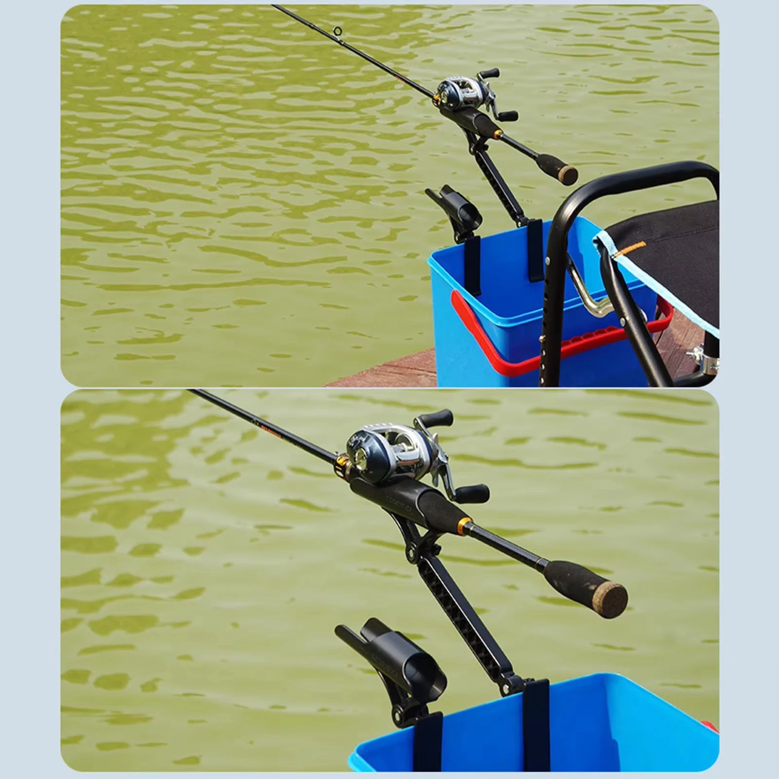 QAJTAO 10-25cm fishing rod rac - Fishing Rod Rack ulasan dan harga