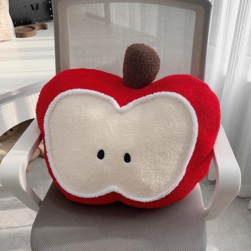 55 ซม.Apple ผ้าฝ้ายของเล่นตุ๊กตาน่ารัก Apple โซฟาหมอนตุ๊กตาห้องนั่งเล่นตกแต่งหมอนนอนเด็กวันเกิดคริสต์มาสของขวัญ