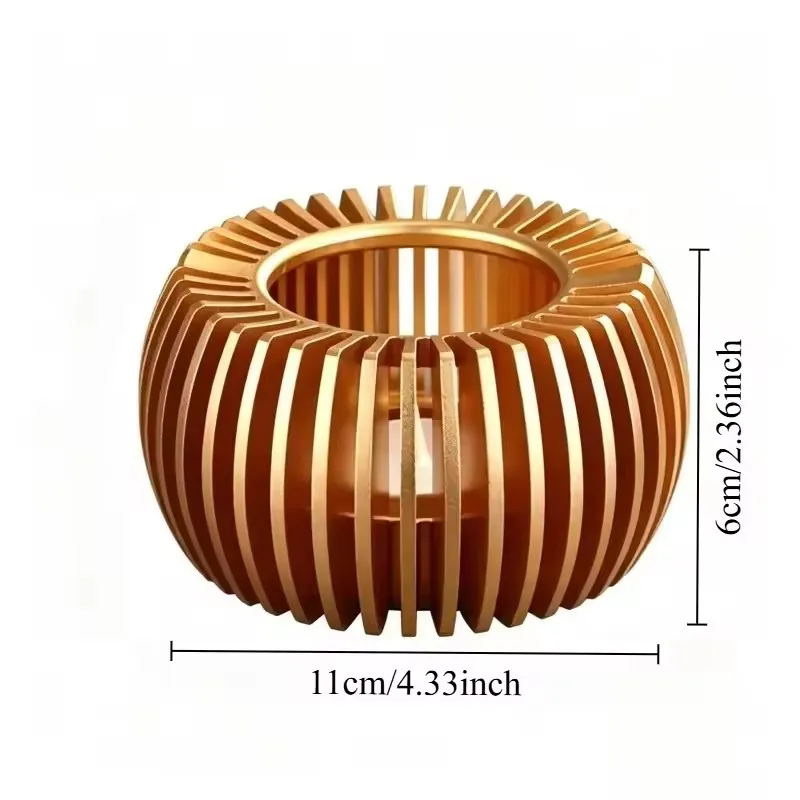 New Heat-Resisting Teapot Warmer Solid Wood Aluminum Warm Tea Stove Coffee Heater Candle Holder Round Base Teaware Accessories
