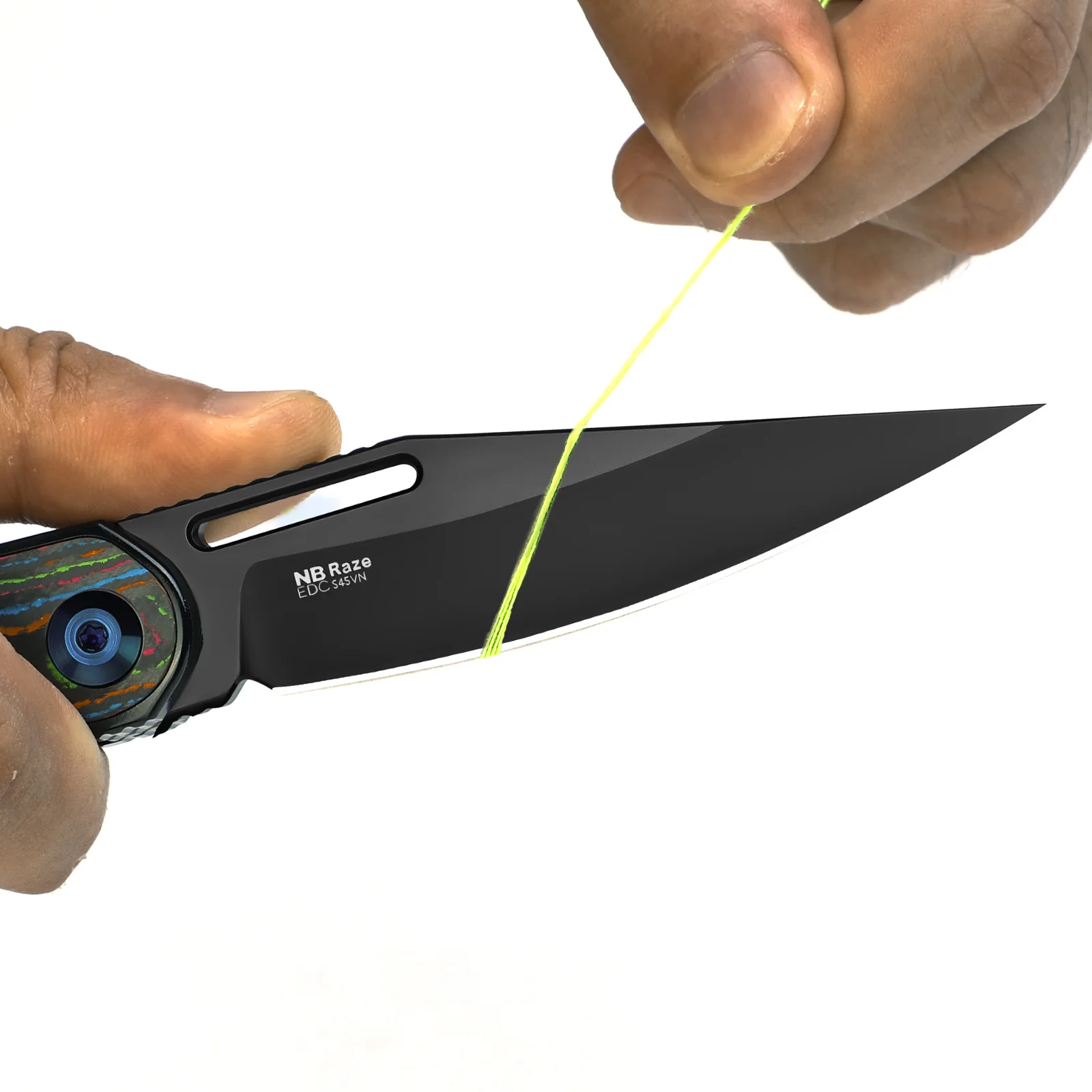 سكين Kizer قابل للطي Raze Ki3720A1/Ki3720A2/Ki3720A3 2025 وصل حديثًا مقبض تيتانيوم مع سكاكين بقاء شفرة فولاذية S45VN